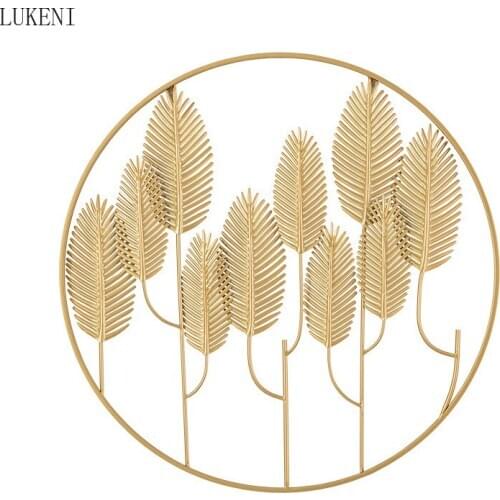 Nordic Light Luxury Wrought Iron Wall Decoration Porch Living Room Background Wall Decoration Pendant Bedroom Wall Hanging