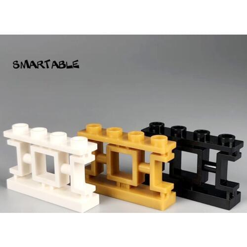 Smartable Fence 1x4x2 Chinese Style Building Block MOC Parts Toys For Kids Education Christmas Compatible City 32932 30pcs/set