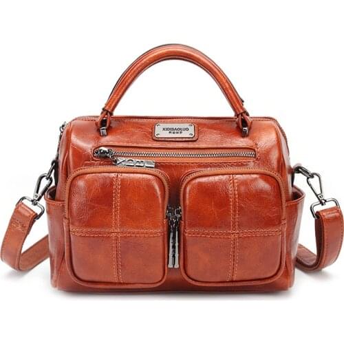 Bag Female Womens 100% genuine leather bags handbags crossbody bags for women shoulder bags genuine leather bolsa feminina Tote