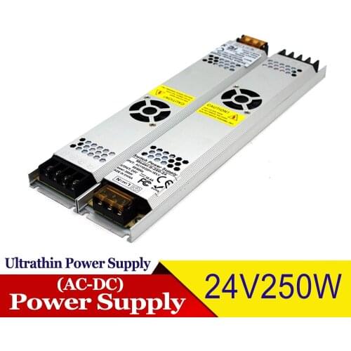 Ultrathin Power Supply DC 24V 100W 120W 150W 200W 250W 300W 350W 400W Driver Transformers AC to DC24V SMPS For Led Box Lighting