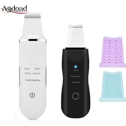 Electric Ultrasonic Facial Skin Scrubber Machine Skin Rejuvenation Shovel Peeling Acne Blackhead Reomver Face Cleansing Spatula