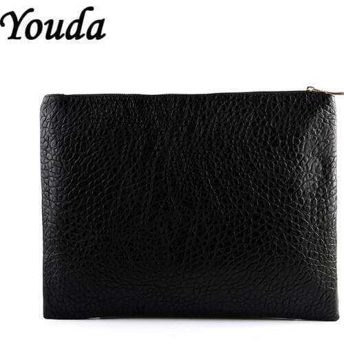Youda Original Fashion New PU Clutch Bag Men Classic Style Handbags Envelope Bags Portable Hand Bag Business Male Handbag