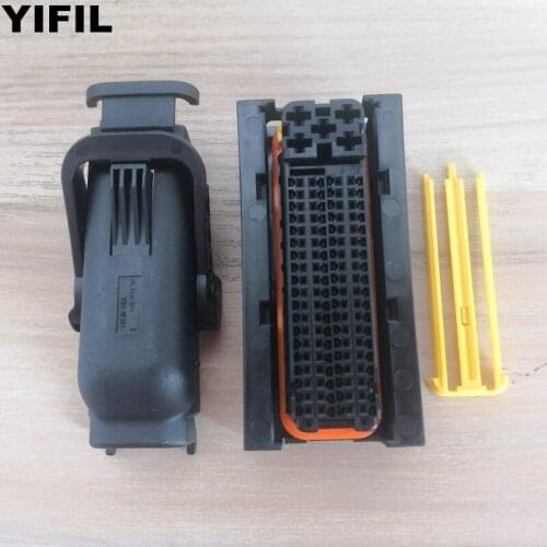 1/5/10pcs/lot TE/AMP/TYCO 81 Pin/Way ECU Ignition Wire Harness Connector Plug Socket Without Terminal Seal 1473244-1,1473247-1
