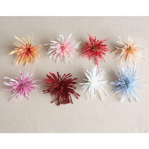 10pcs artificial chrysanthemum flower dasiy flower heads fake silk flowers homeDecoration for Wedding hotel room party accessory