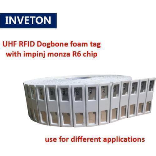 2000pcs Dogbone RFID tags UHF running/cycling ISO18000-6C race timing system Smartrac original tag Sticker with foam