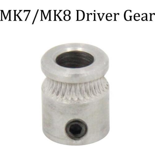 3pcs/lot 3D printer parts Makerbot MK7 MK8 Driver Gear Extruder 1.75mm Filament Extrusion Wheels 5mm Pulleys Accessories