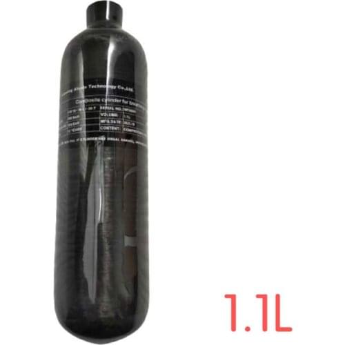 AC3011 Acecare 1.1GB Compressed Air Carbon Fiber Tank Mini Scuba Paintball Airsoft Tank High Pressure Cylinder Pcp Accessories