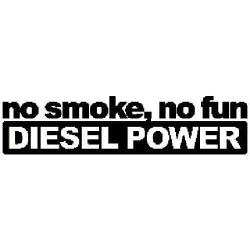 Car Styling 14.5cm*3.5cm Fashion No Smoke No Fun Diesel Power Vinyl Decoration Car Sticker Decals GraphicaL