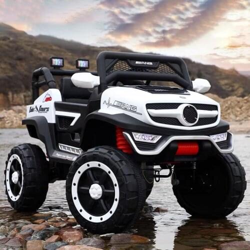 Childrens electric car adult remote control male and female childrens super size baby stroller can take two off-road toy car