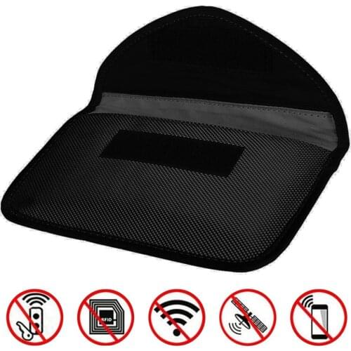 Double Layer Anti-radiation Bag Anti-tracking GPS RFID Phone Signal Blocker Shielding Pouch Wallet ID Card Storage Bag