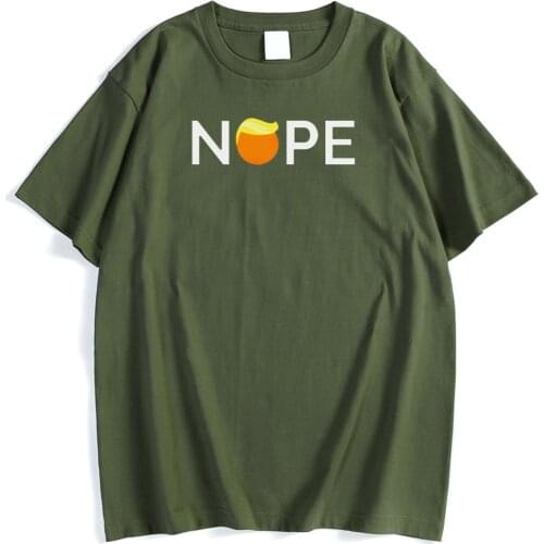 Anime Nope Cartoon Funny Printing Male Tshirts Street Vintage Tshirt Sport Oversized T Shirt Style Comfortable Men Streetwear