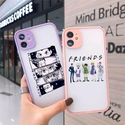 Matte Clear Bumper Phone Cases for IPhone 12 11 Pro Max X XS XR 7 8 7Plus 8Plus 6 SE2 Hunter X Hunter Killua Zoldyck Anime Cover