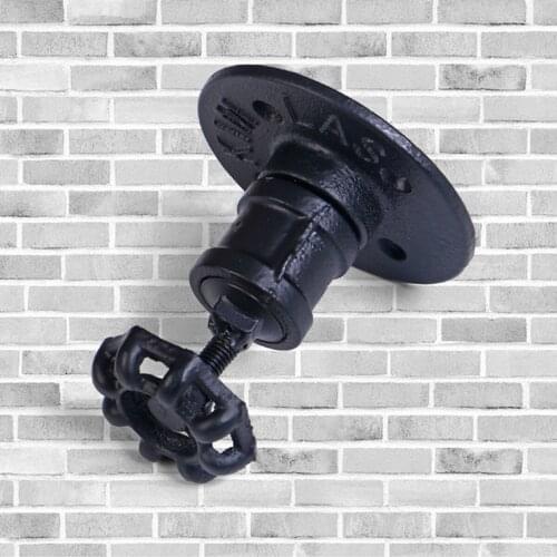 Iron Pipe Valve Furniture Handles Antique Industrial Style Retro Vintage Bar Classic Cabinet Cupboard Drawer Knobs for Door