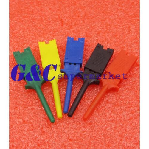 10PCS Multimeter Lead Wire Kit Hook Clip Grabbers Test Probe SMD IC Cable DIY