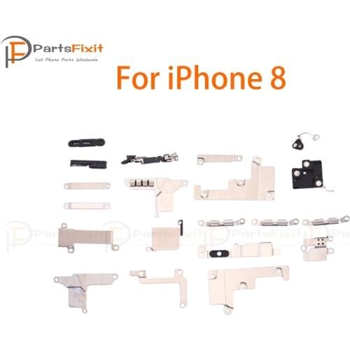 20pcs Inner Small Parts Set for iPhone 8 Inside Small Metal Parts Holder Bracket Shield Plate Accessories Kit