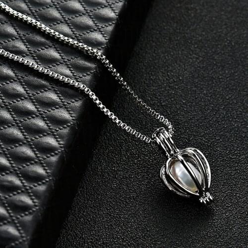 Natural Oyster Wish Pearl Pendant Necklace Charm Necklace Gift Trendy Fashion Jewelry Gift for Women