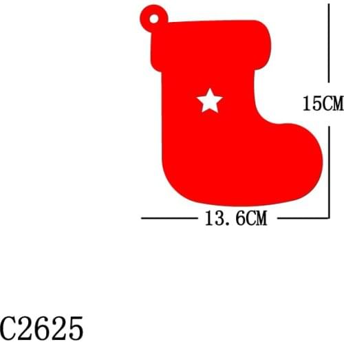 New Christmas Stocking Wooden Die Scrapbooking C2625 Cutting Dies Multiple Sizes