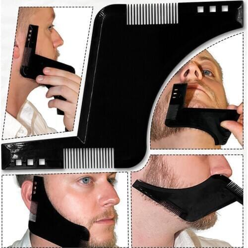 New Innovative Design Beard Shaping Tool Trimming Shaper Template Guide Shaving Tool for Mens fashion