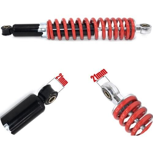 350mm/13.8in Rear Shock Absorber Universal Fit for Dune Buggy Quad Dirt Bike ATV Aluminium Alloy Shock Spring Suspension New