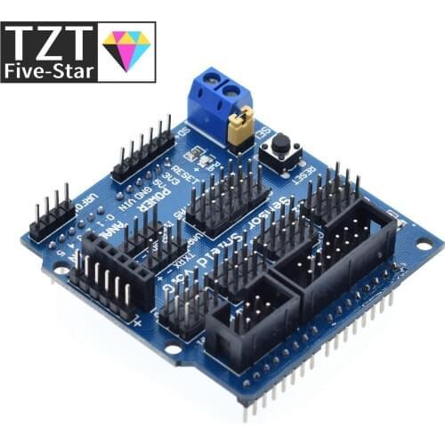 TZT V5.0 Sensor Shield expansion board for arduino electronic building blocks robot accessories Sensor Shield V5 expansion board