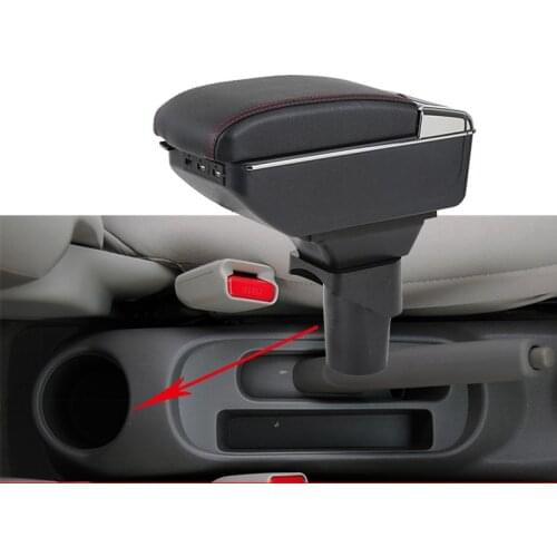 Turnable CAR ARMREST For NISSAN MARCH MICRA K13 MK4 IV (2010-2017) Storage box Arm rest with cup holder ashtray Console box