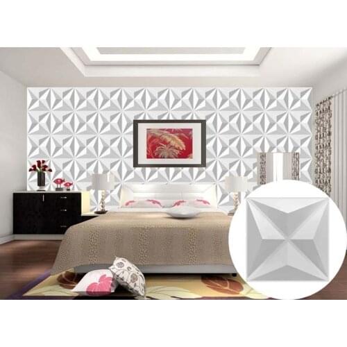 30x30cm 3D Dimensional Tile Stickers PVC Wall Stickers Background Living Room Art Decor Exterior Embossed Wallpaper Waterproof