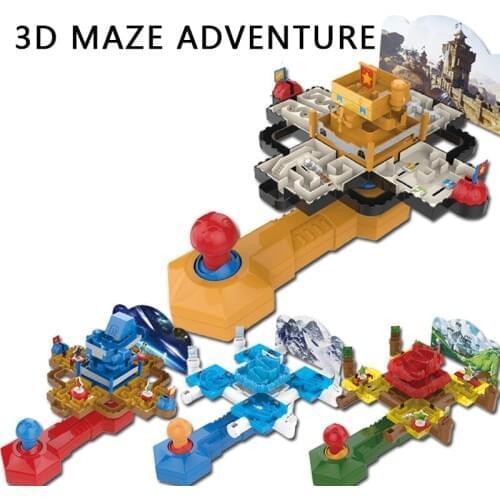 3D Tie Rod Three-Dimensional Maze Ball Montessori Adventure Track Ball Ball ChildrenS Educational Donau Desktop Toy Gift