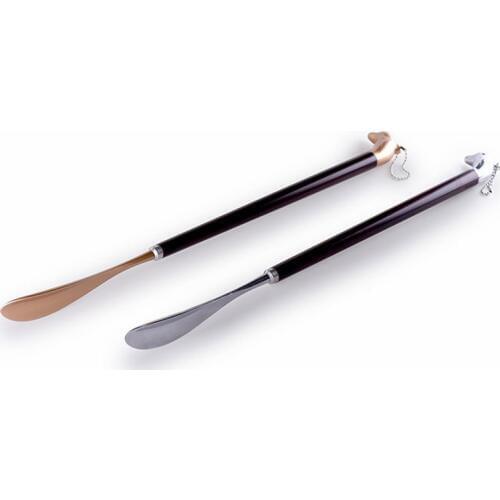 Removable Dolphin Shoe Horn Creative Animals Shape 60CM Lengthened Home Solid Wood Metal Material Shoe Lifter With Hanging Chain