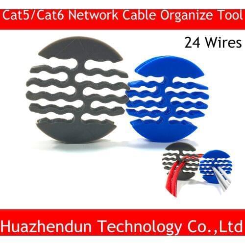 24 Holes Category 5 / Category 6 Network Module Network Cable Lines Comb Harness Arrangement Tidy Tools for Computer Room