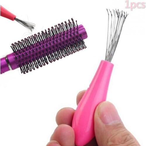 Comb Hair Brush Cleaner Cleaning Remover Embedded Beauty Tools Plastic Handle