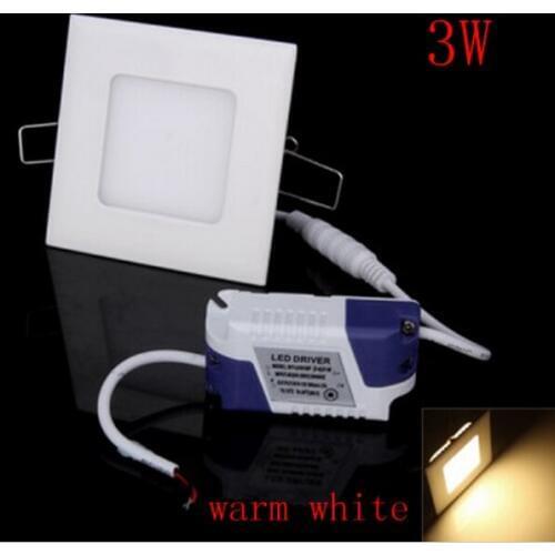 AC110V 220V ultra thin Square Panel 4W 6W 9W 12W 15W 18W SMD2835 recessed ceiling led panel light downlight White / Warm white