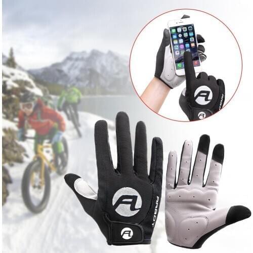 1 Pair Outdoor Cycling Running Touch Screen Gloves Anti-skid Sun-proof High Temperature Resistance Mountain Bike Warm Keeping