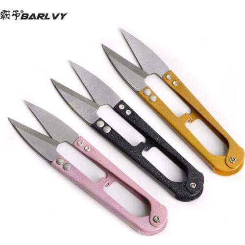 1pc Fishing Tool Fish Use Scissors U-shaped Sharp To Cut Line Accessories Tackle