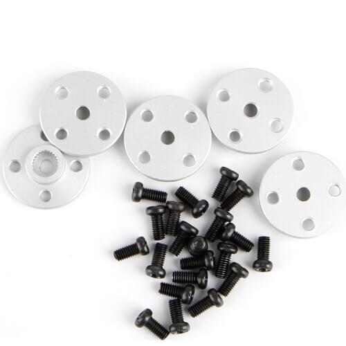 2020 New 5 x 25T Servo Arm Metal Horns For MG995 MG996 RC Servos Robot Arm Round