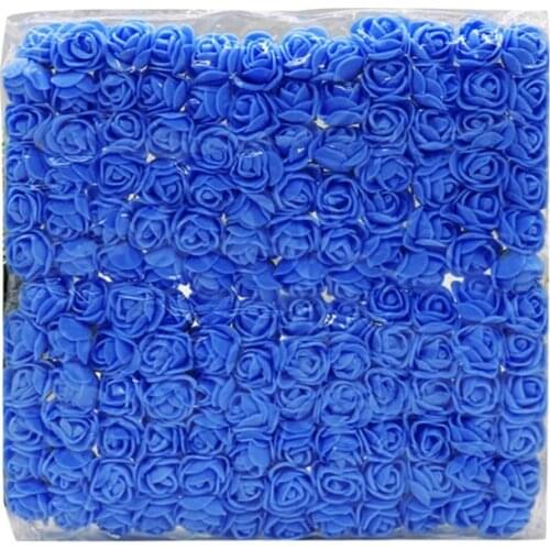 A5YC 1Set/144Pieces Foamed Roses Desktop Decoration Cake Topper DIY Garland Flowers Handcrafts Home Ornament Wedding Decor