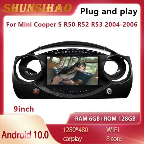 Car radio multimedia For Mini Cooper S R50 R52 R53 2004-2006 video player navigation stereo GPS wifi android all in one