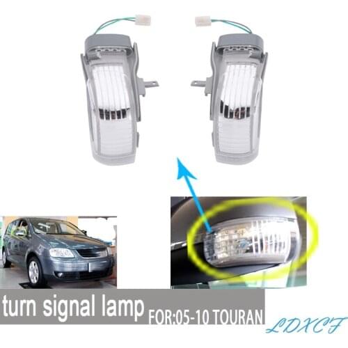 Car Rearview Mirror LED Turn Signal Light for Touran 2004-2010