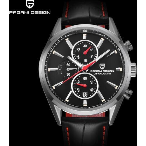 PAGANI DESIGN Men Fashion Blue Dial Chronograph Quartz Watch Men Sport Business Watches Stainless Steel Luxyry watches saat