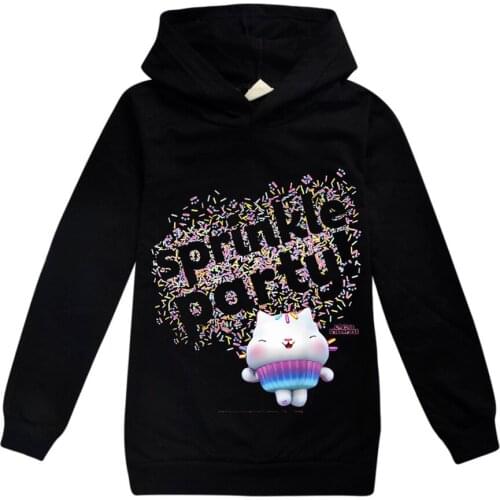 2-16Y Toddler girl clothes sprinkle party hoodies for teen girls spring autumn hooded tops sweatshirt halloween costume for kids