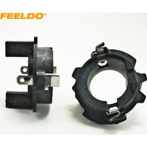 FEELDO 10Pcs Car Bulbs Socket Conversion Adapter For VW(99-10)MK5/Golf/GTI/Rabbit/Jetta H7 Xenon Bulb Installation(Type1)