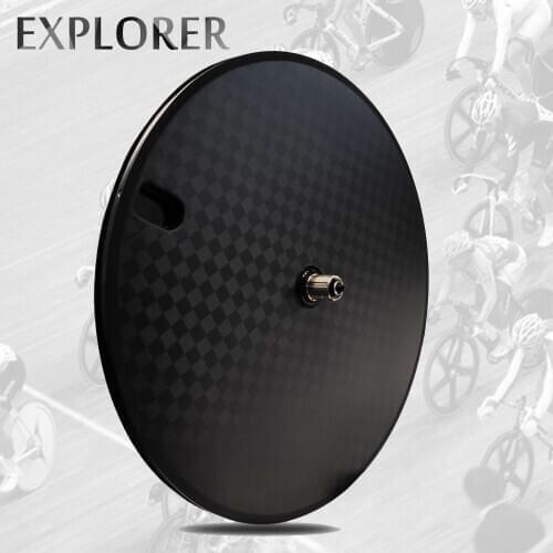 Free shipping EXPLORER Carbon 700C road disc bike Clincher/Tubular wheel 18K matt wheels Toray 700 fixed gear carbon wheels