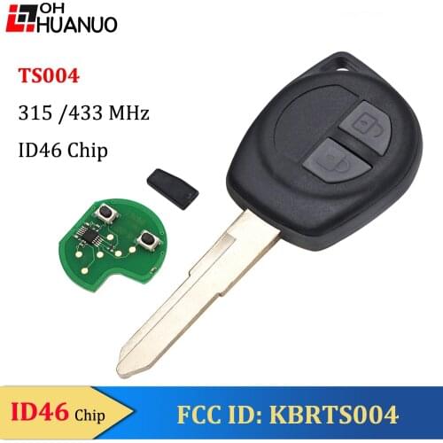 2 Button Smart Remote Key Fob For Suzuki Swift SX4 Grand Vitara 433MHZ With ID46 Chip