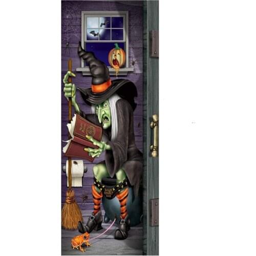 Creative Door Sticker Easter Day Theme Self-adhesive PVC London Decor Wallpaper Refrigerator Sticker for Bedroom Home Decoration