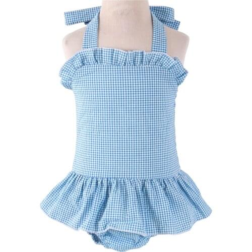 Summer Baby Swimming Wear Kids Clothes Ruffle Swimwear Beach Little Girls One Piece Swimsuit