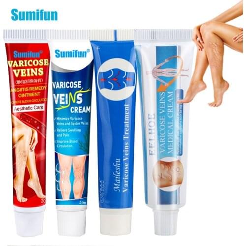 4Types Varicose Vein Treatment Ointment Vasculitis Phlebitis Cream Thigh Spider Removal Pain Relief Body Health Care Plaster