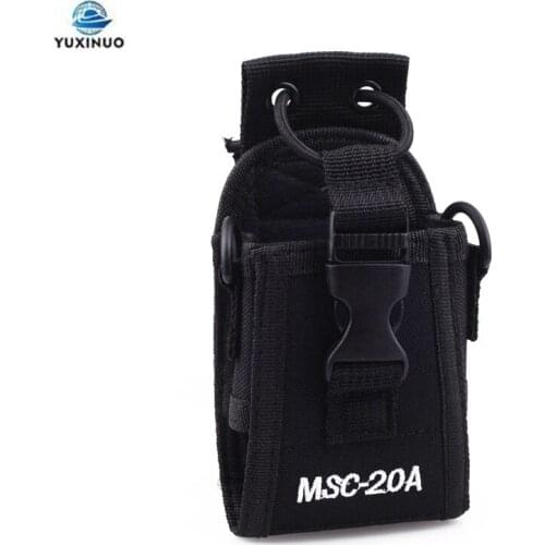 MSC-20A Walkie-Talkie Universal Nylon Pouch Bag Holster Carry Cover Case for Baofeng Radio UV-5R UV-9R 82 888S TH-UV8000D MD-380