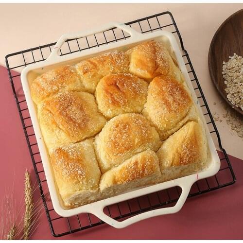 No-Stick pastel bandeja para hornear de silicona cuadrado molde Pop de pastel hojaldre para postres herramientas feliz molde de