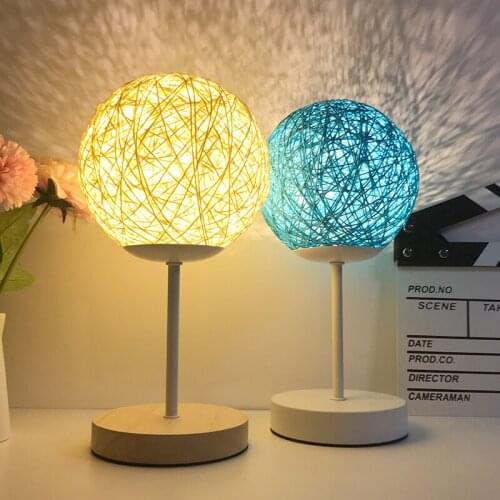Ins Web Celebrity Little Night Lamp Girl Creative Dream Romantic Cane Lamp Decoration USB Plug-In Bedroom Bedside Lamp