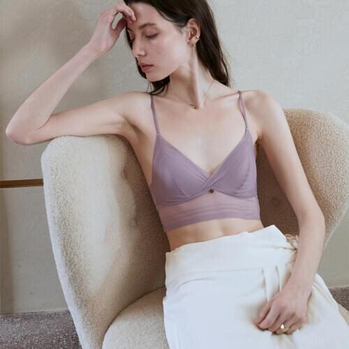 Neue 2020 perspektive keine stahl ring komfortable sexy junge essous set bh set