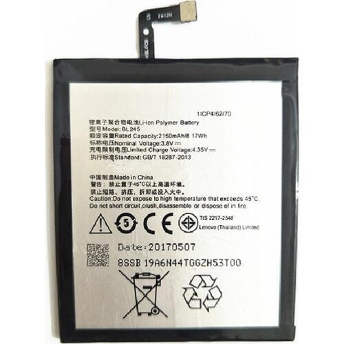 New 2150mAh BL245 Battery for Lenovo S60 S60T S60W phone Battery Replacement Large Capacity Back up Battery